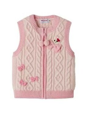 Miki House kids’ wool knit vest, size 100